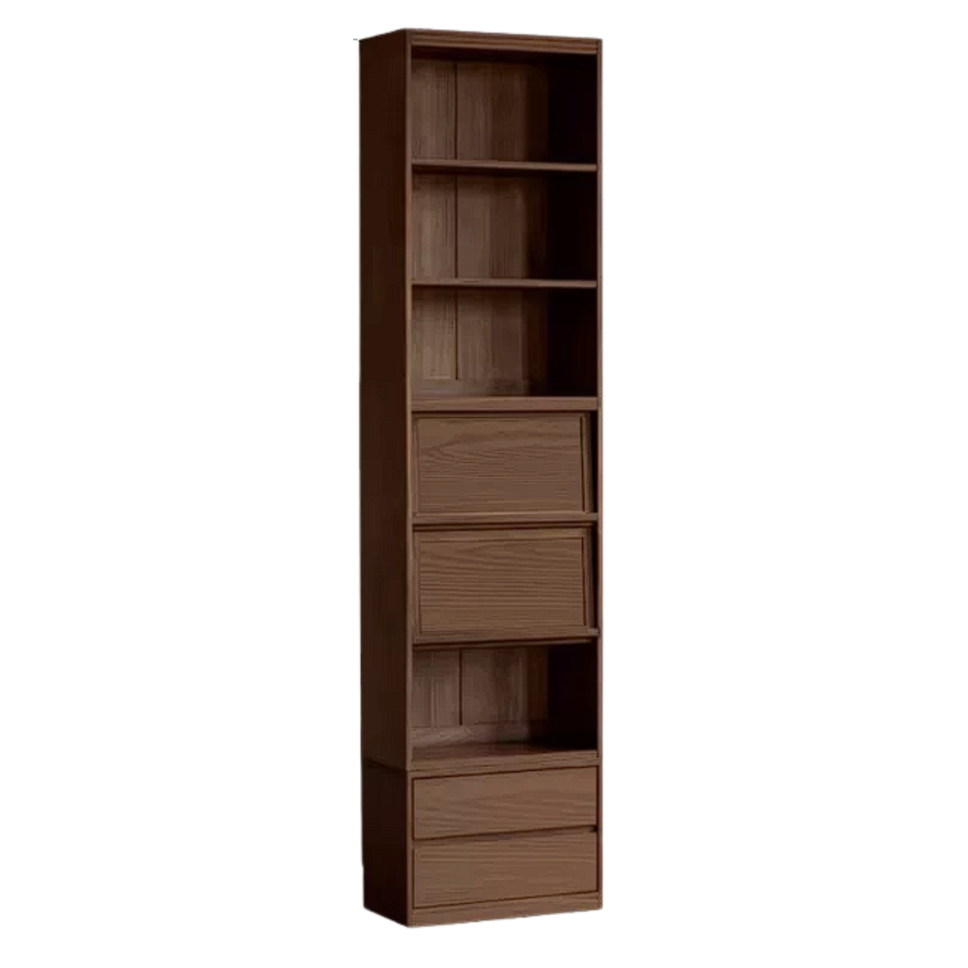Sandalwood, Oak, Ash Solid Wood Combination Bookcase