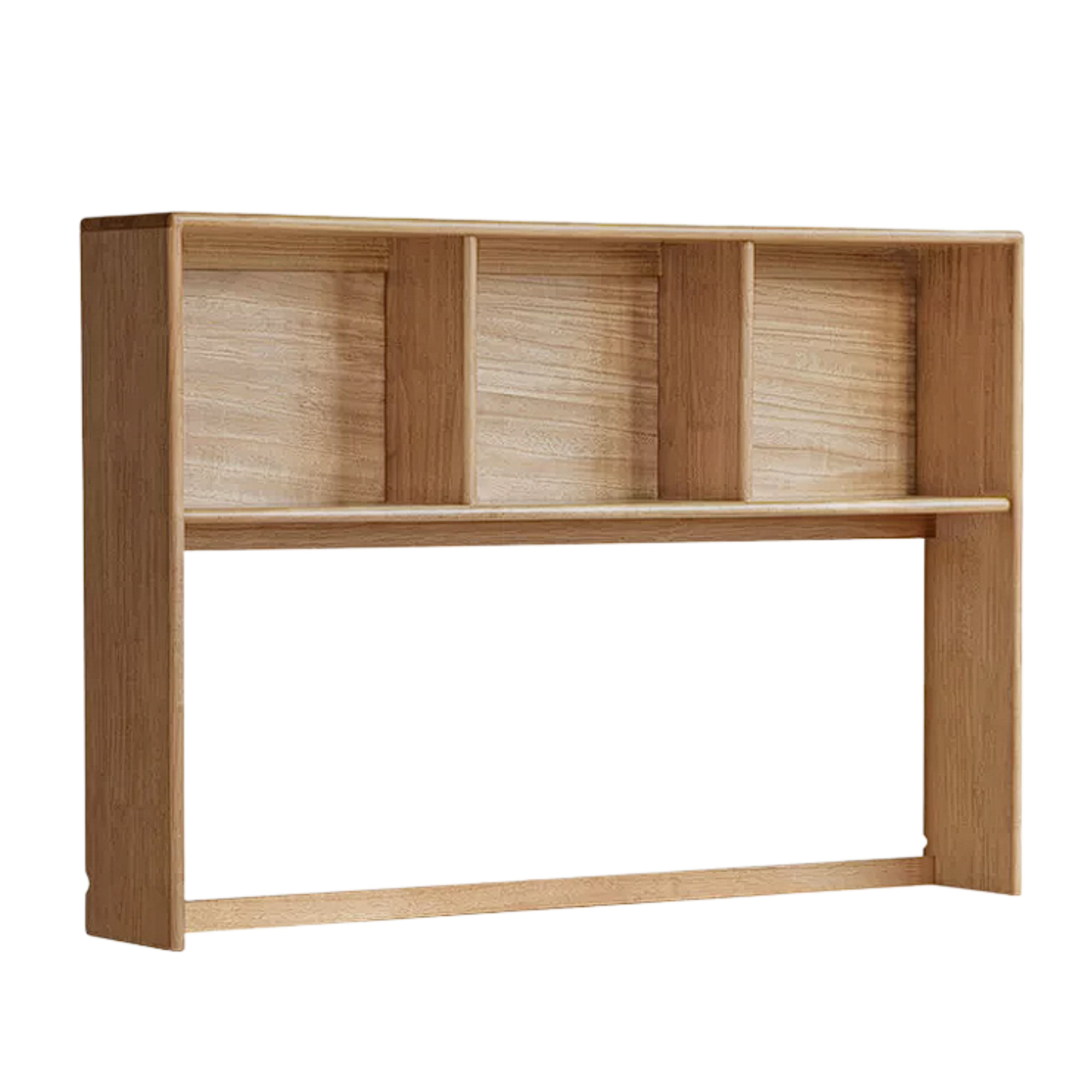 Beech, Oak, Rubberwood Solid Wood Study Desk with Shelf