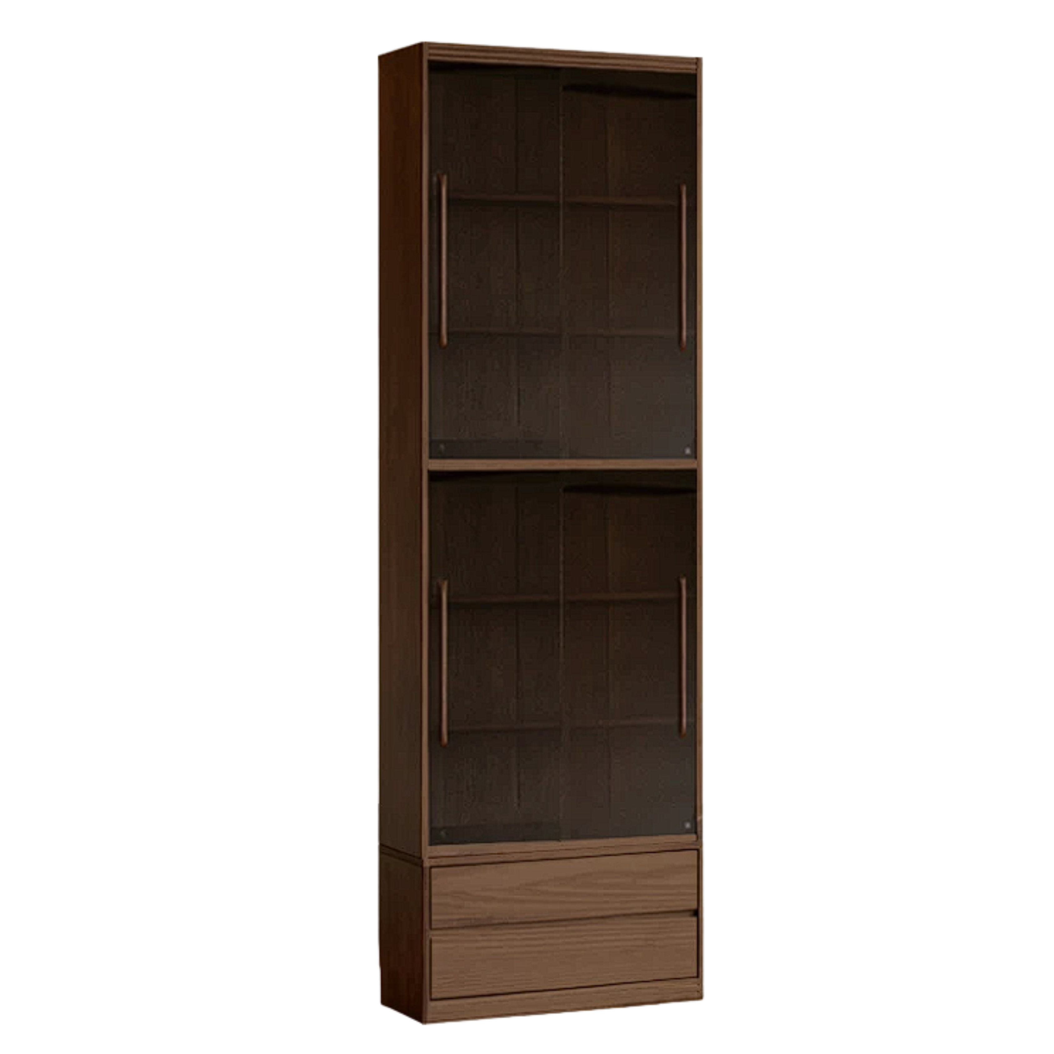 Sandalwood, Oak, Ash Solid Wood Combination Bookcase