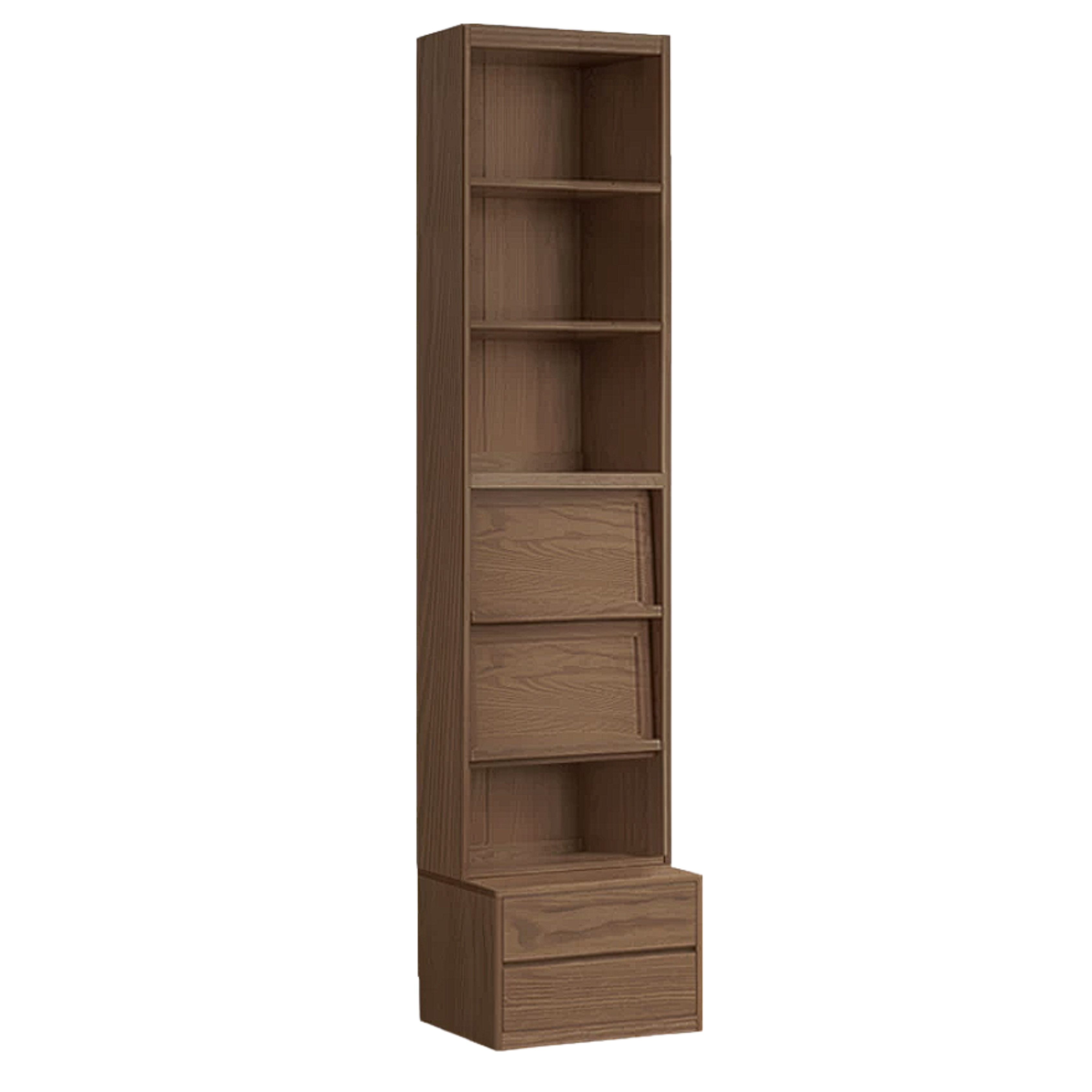 Sandalwood, Oak, Ash Solid Wood Combination Bookcase