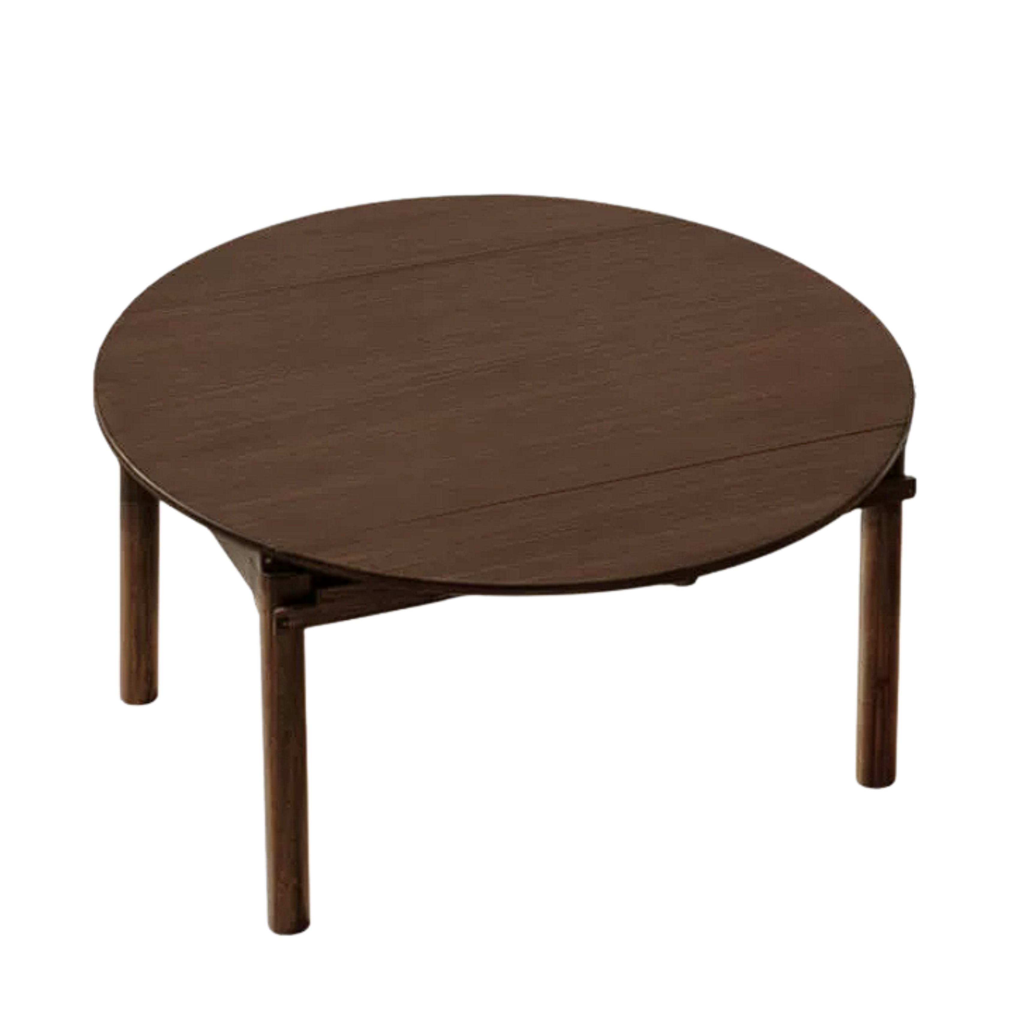 Black Walnut, Ash, Oak, Golden Pearwood Folding Dining Table