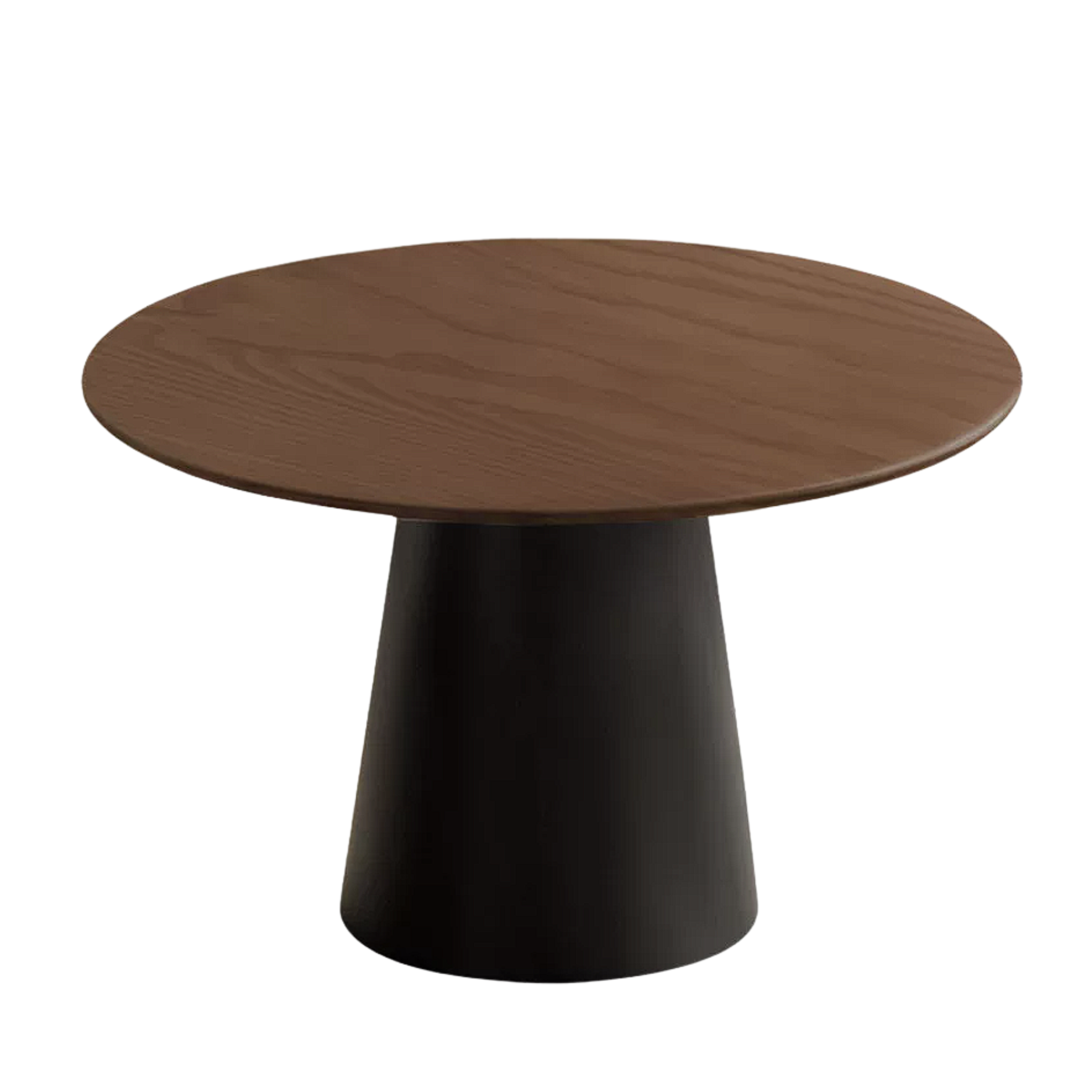 Black Walnut, Oak Solid Wood, Golden Pearwood, Sandalwood Rock Slab Round Dining Table