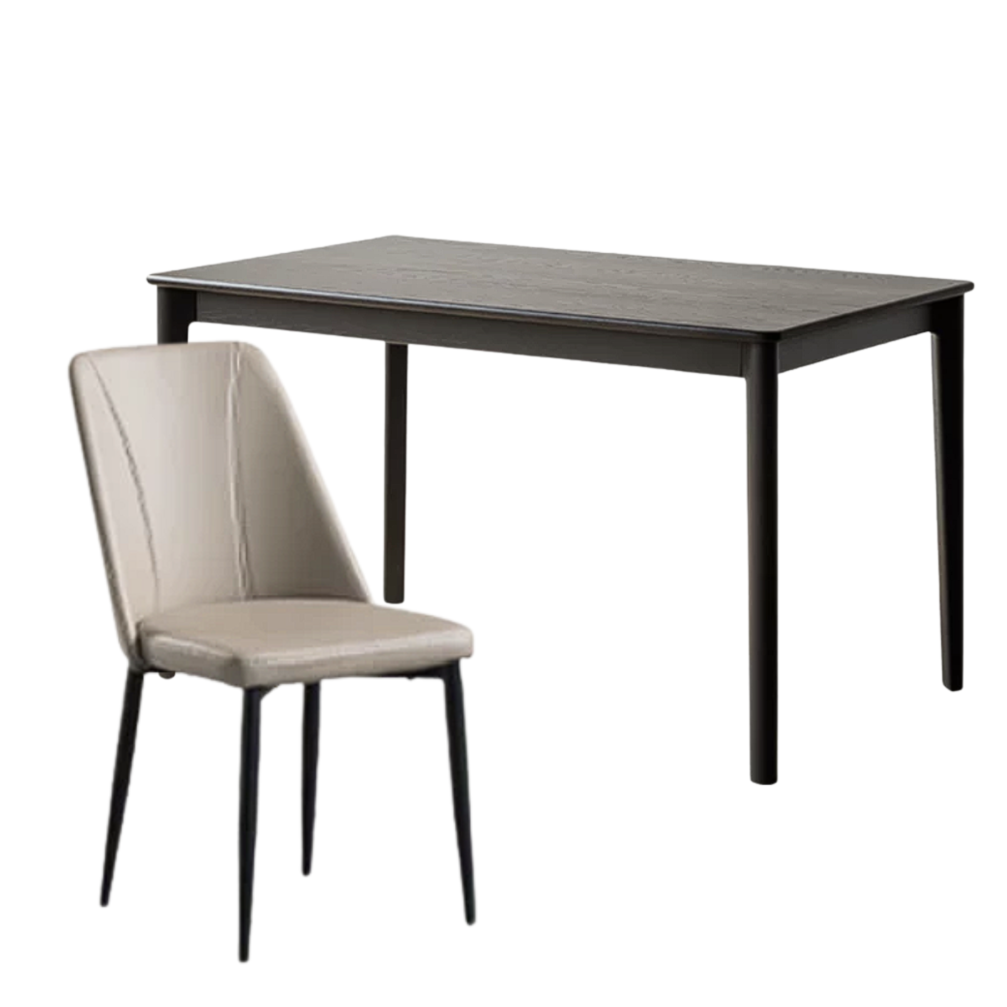 Oak Solid Wood Rectangular Wall-Mounted Dining Table