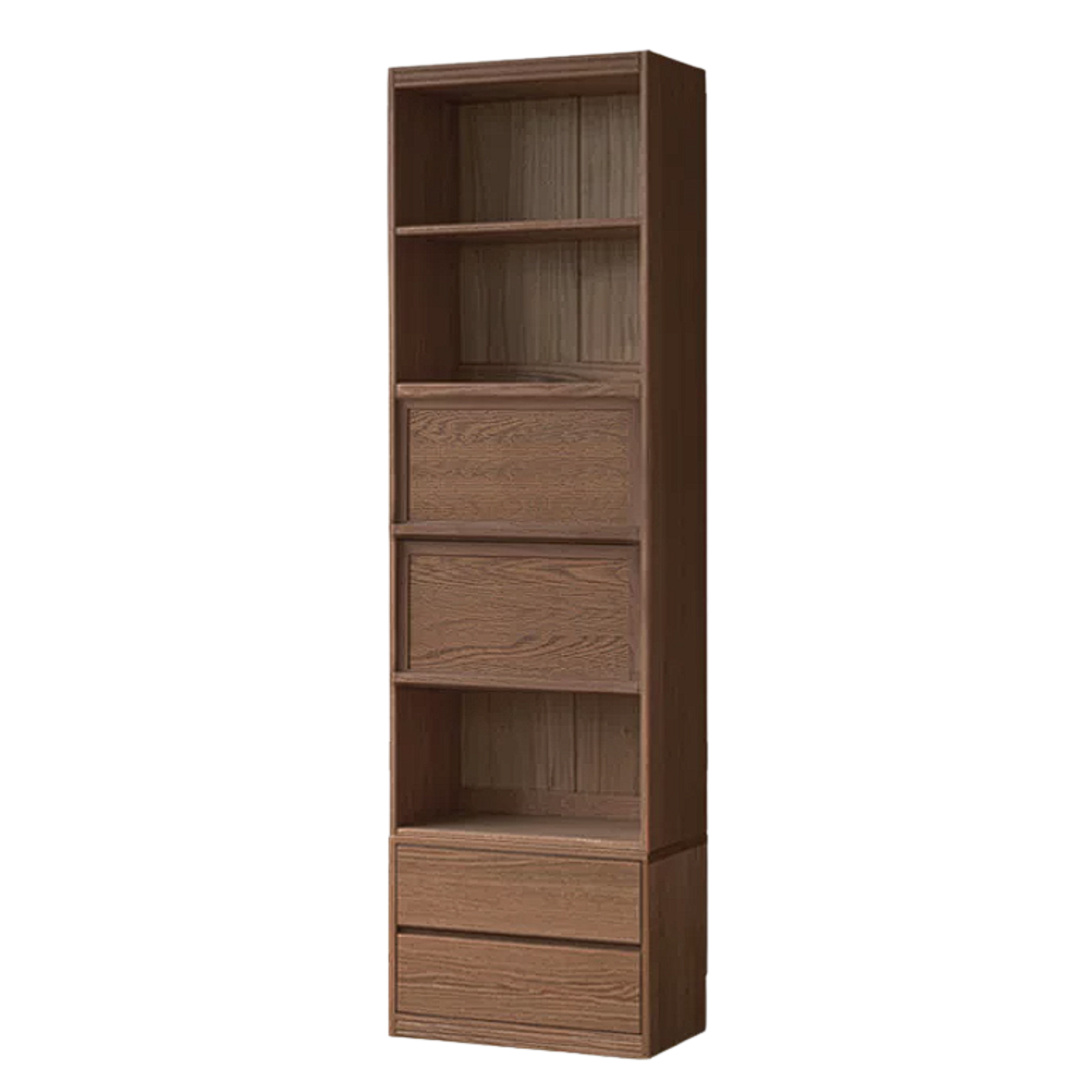 Sandalwood, Oak, Ash Solid Wood Combination Bookcase