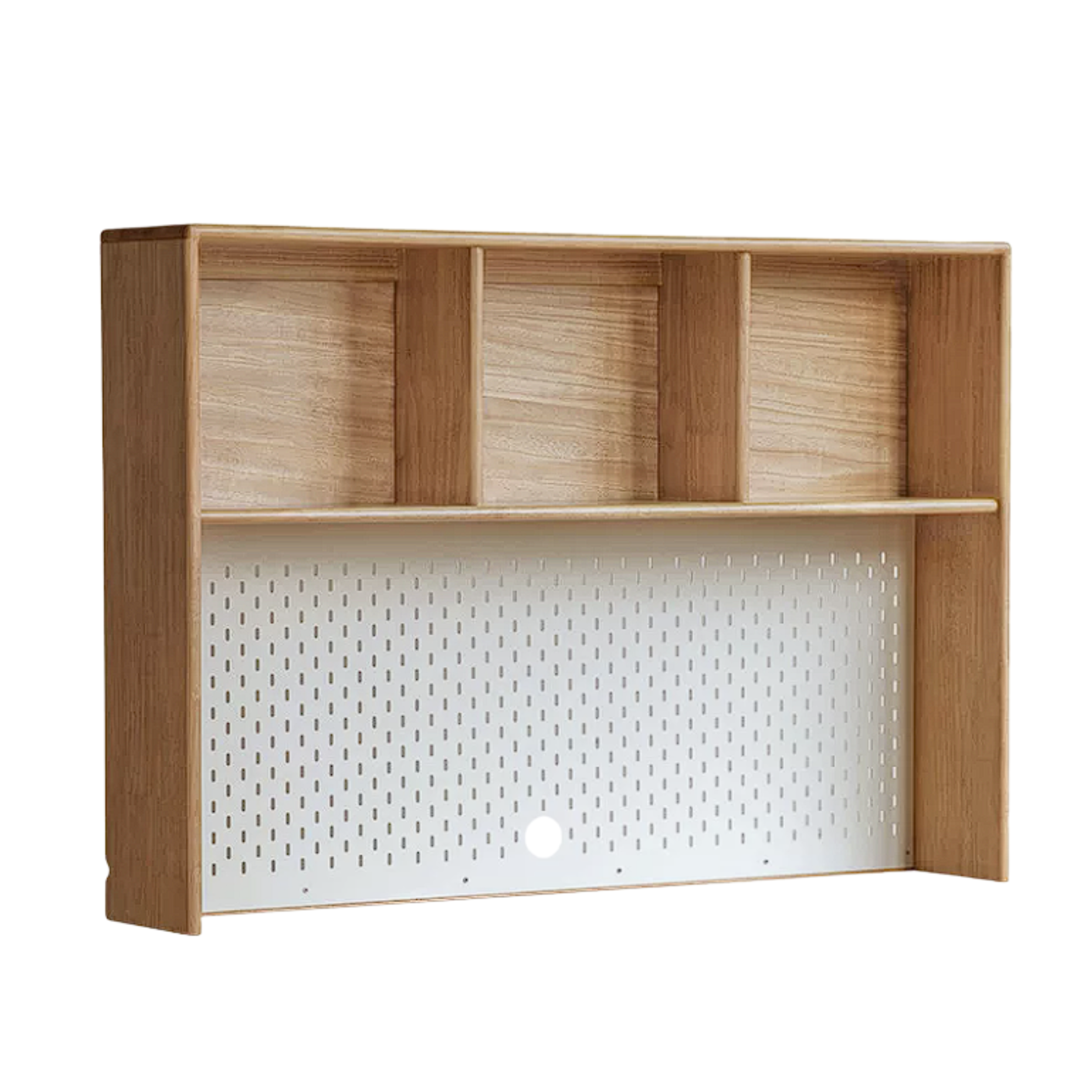 Beech, Oak, Rubberwood Solid Wood Study Desk with Shelf