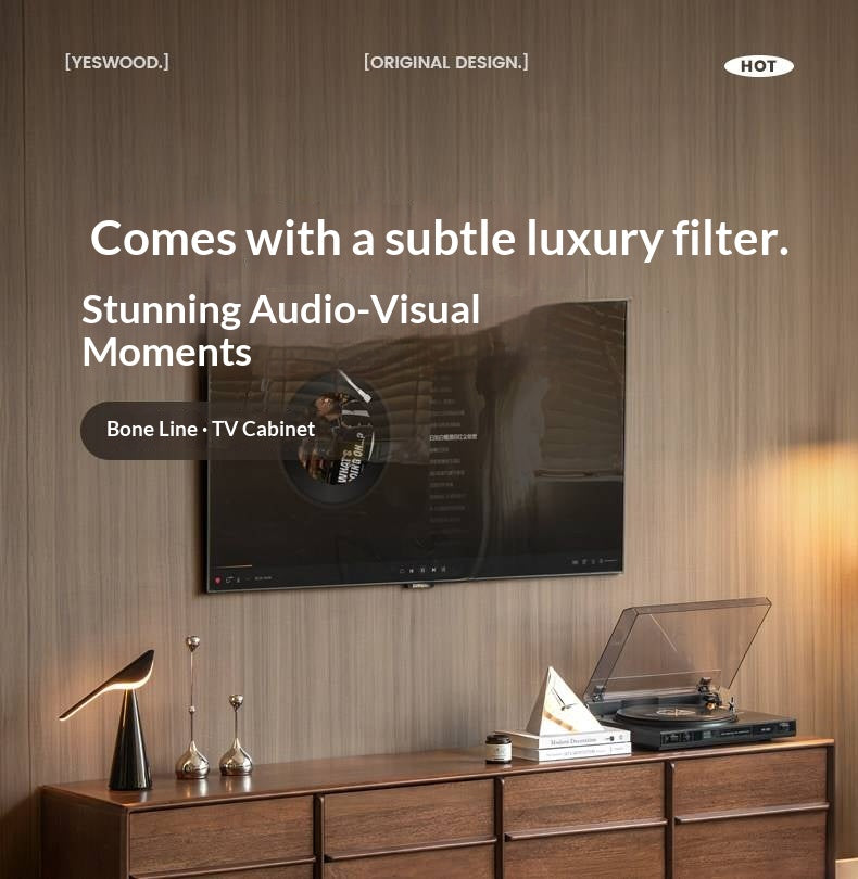 Solid Rosewood Modern Simple TV Cabinet