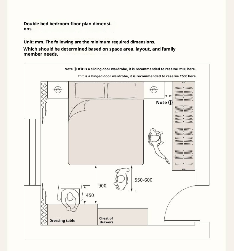 Poplar Solid Wood Floating Soft Bed, Vintage with Light