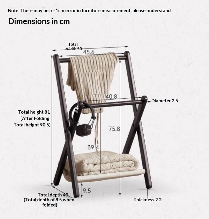 Solid Rubberwood Clothes Hanger