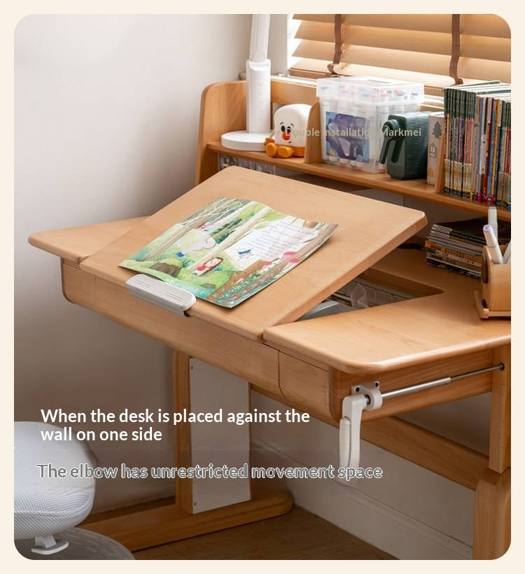 Beech Solid Wood Kids Study Table