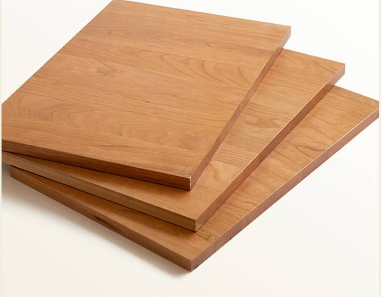 Cherry Solid Wood Retro with Socket Night Light Bed