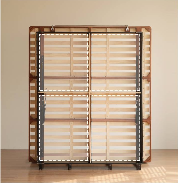 Poplar Solid Wood Suspended Box Bed Bauhaus Style