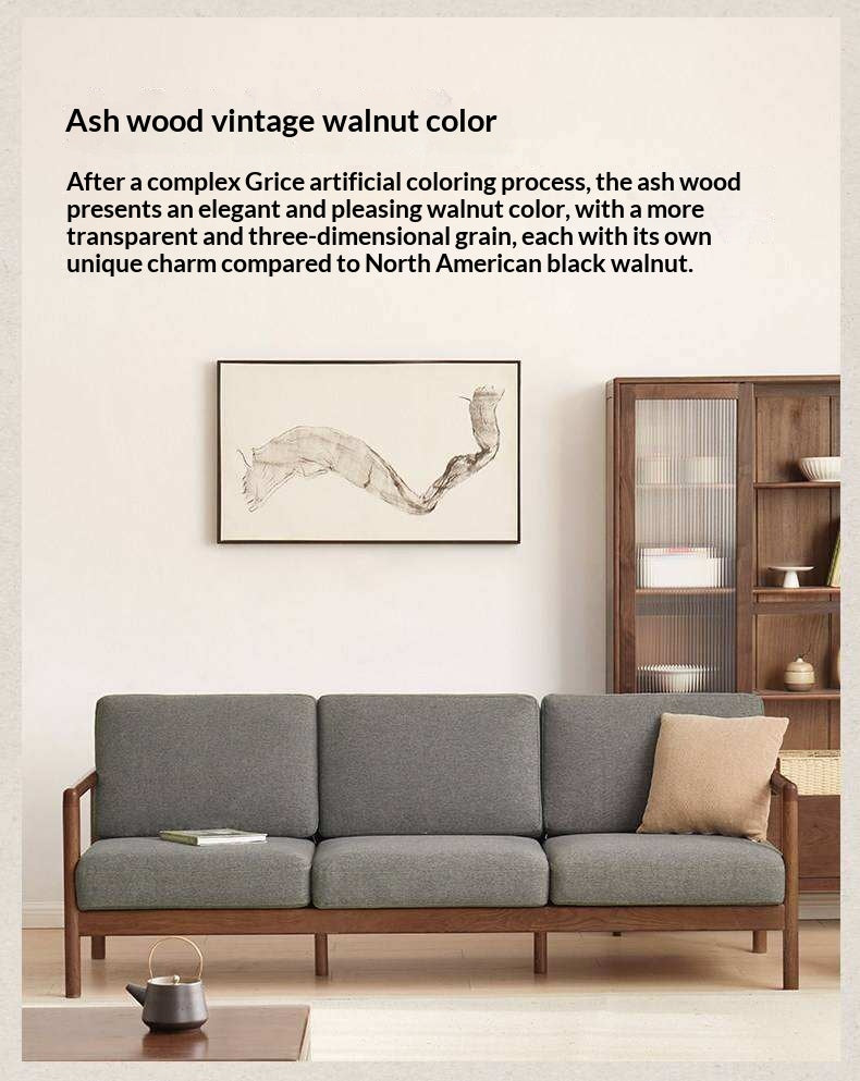 Ash Solid Wood Single Armchair