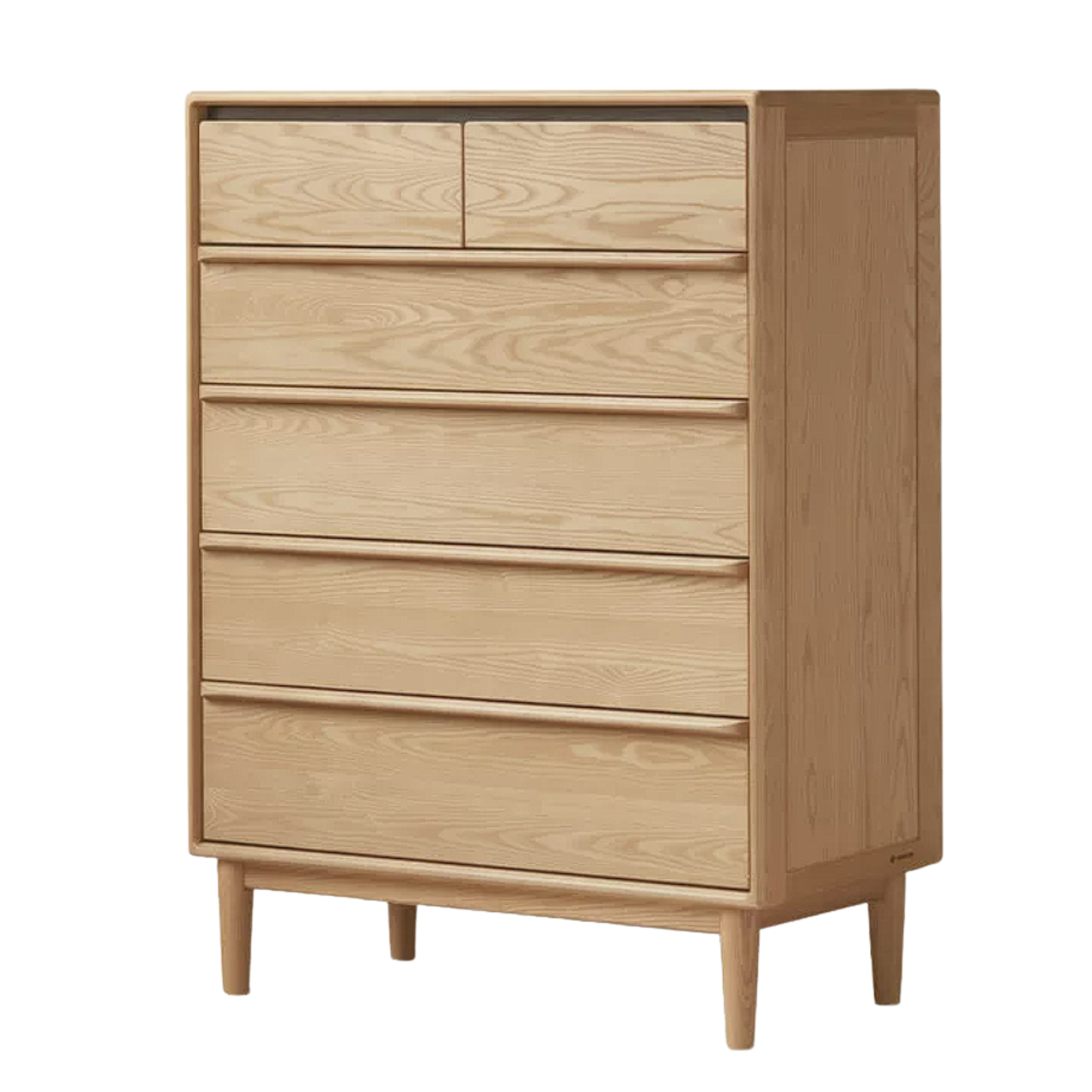 Ash Solid Wood Modern Drawer Cabinet