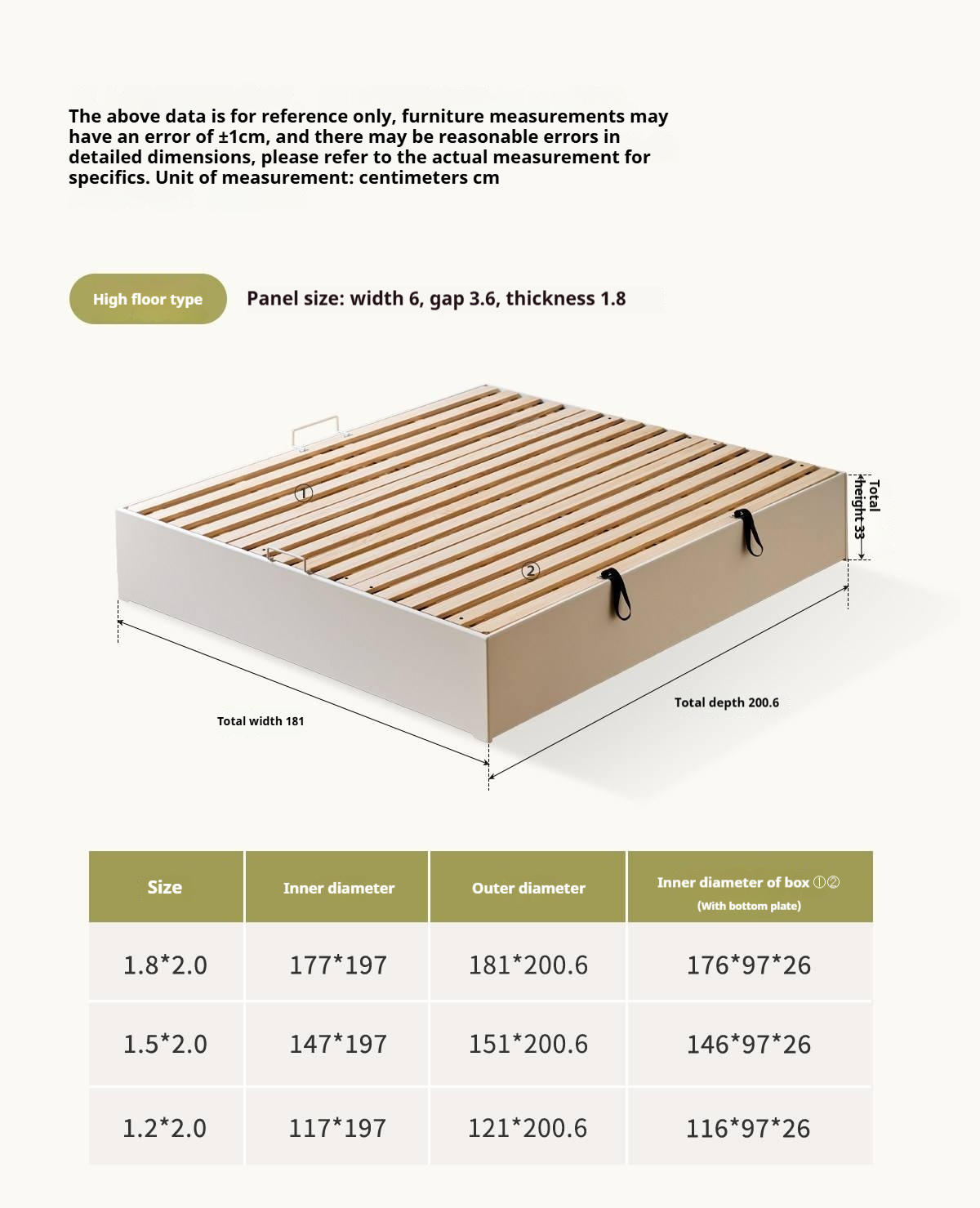Rubberwood Solid Wood Storage Bed with No Headboard and Side-Opening Lid