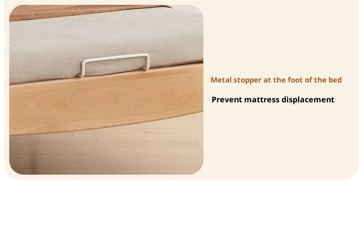 Beech Solid Wood Children's Modern Simple Single Bed