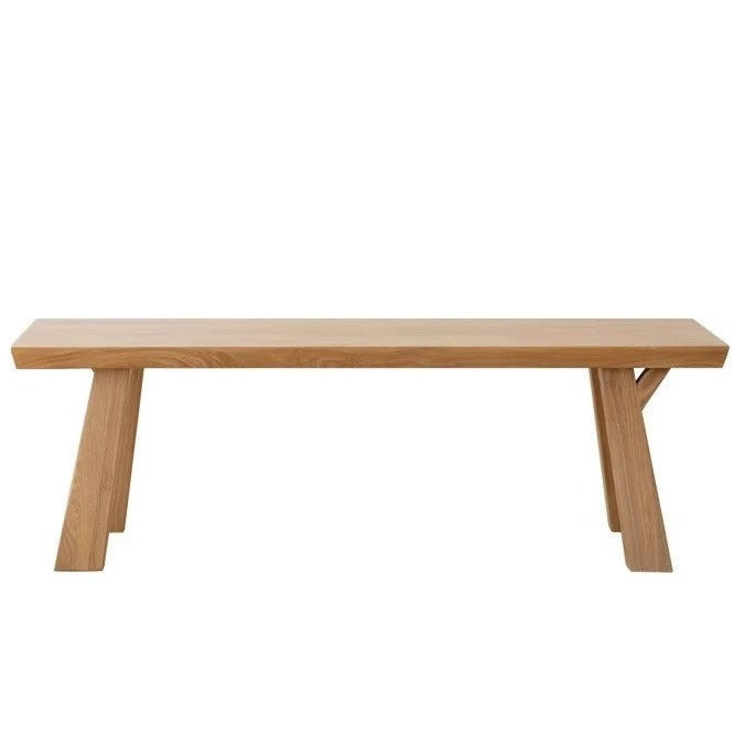 Ash Solid Wood Wabi Sabi Style Bench