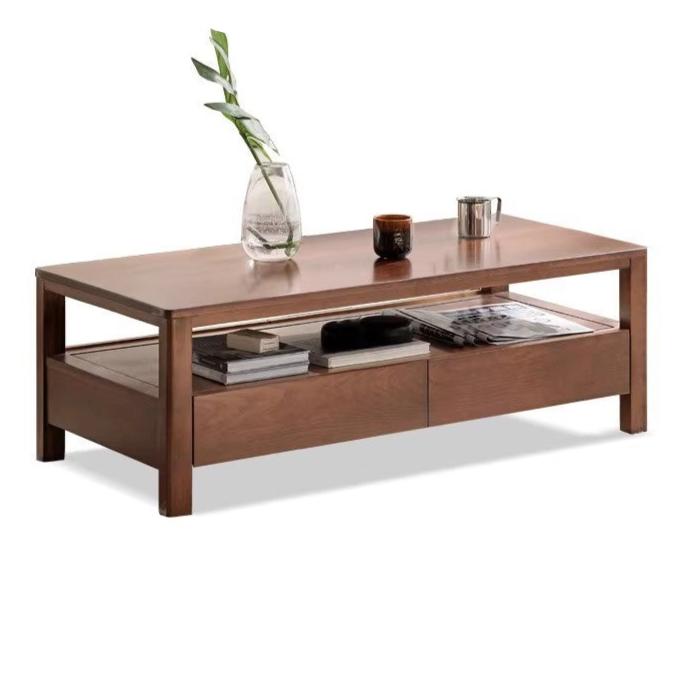 Oak solid wood Nordic minimalist modern coffee table