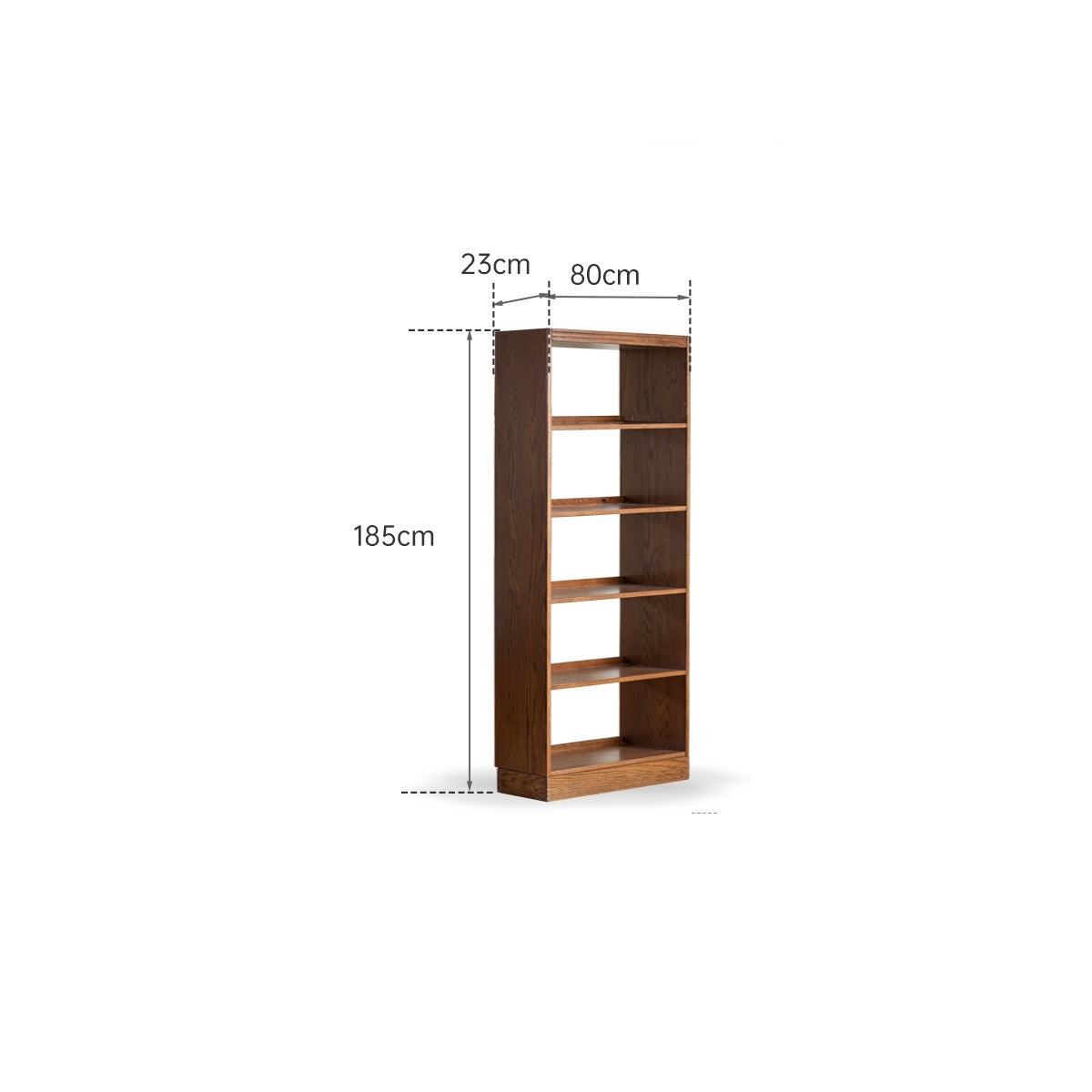 Oak solid wood bookshelf floor rack storage full wall bookcase<