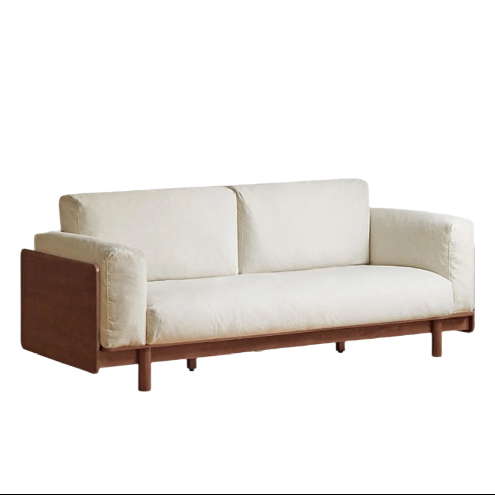 Rubber Solid Wood American Light Luxury Sofa