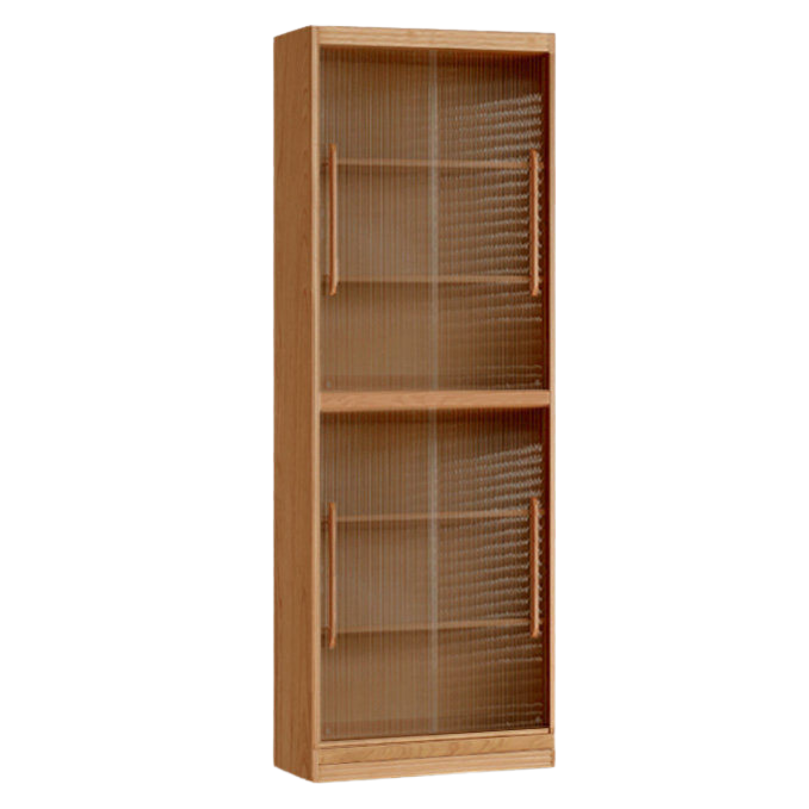 Cherry Solid Wood Bookcase Combination Glass Cabinet