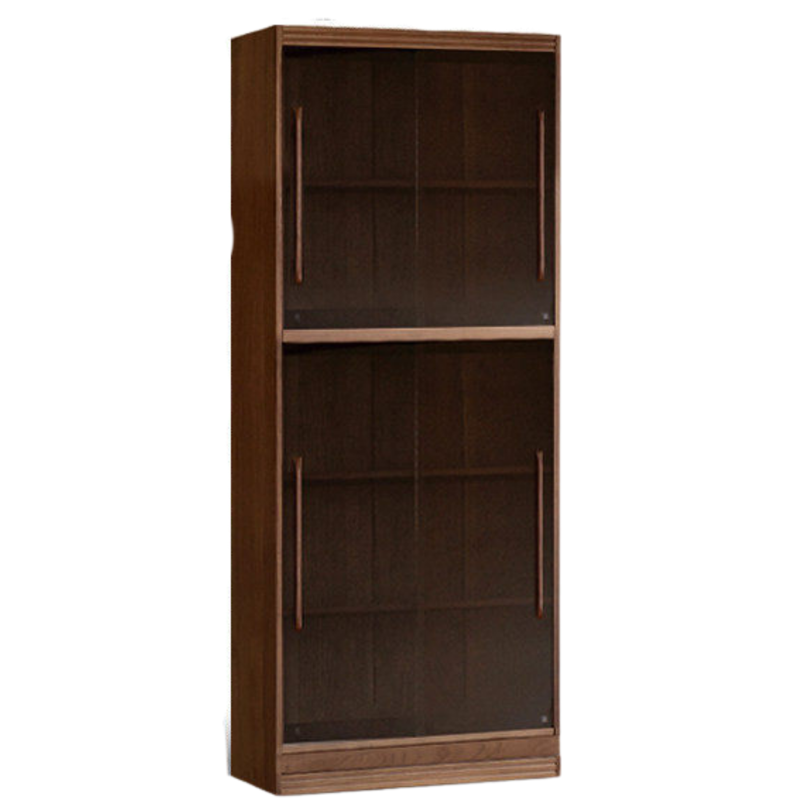 Black Walnut, Sandalwood Solid Wood Light Luxury Combined Bookshelf With Seat