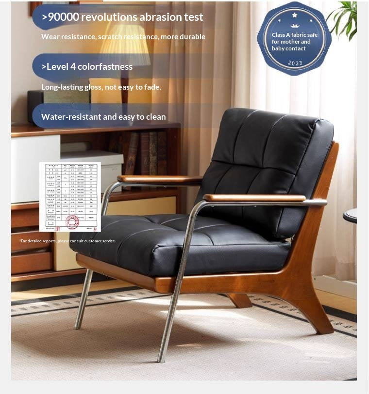 Beech Solid Wood Middle Ages Single Chair