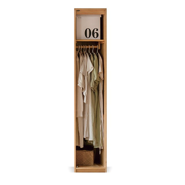 Oak Solid Wood Modern Wardrobe Free Combination