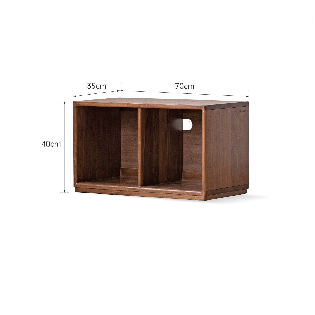 Black walnut Solid wood TV cabinet modern module combination storage<