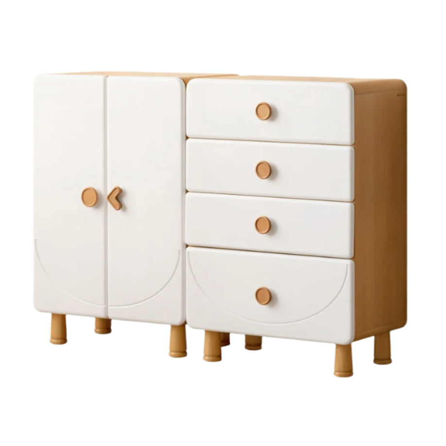 Beech Solid Wood Children's Modern Storage Cabinet