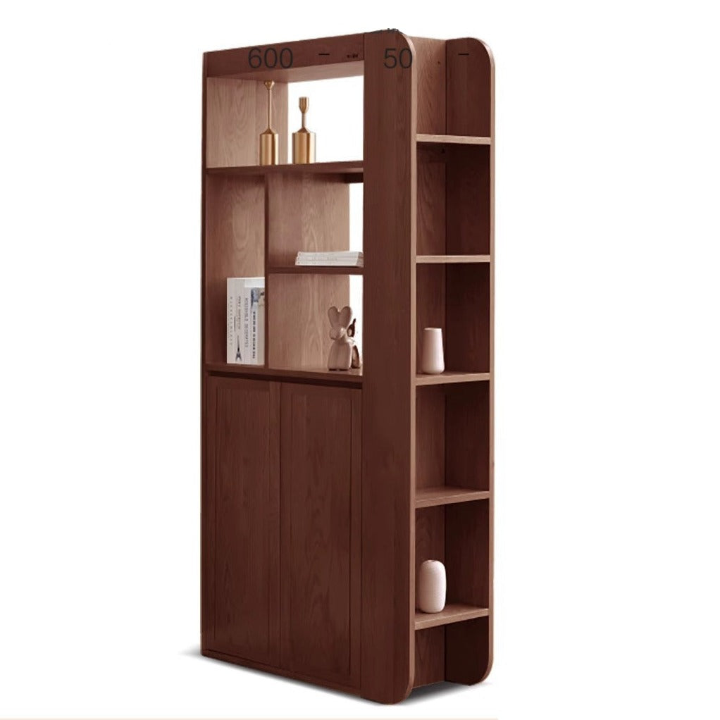 Oak solid wood entrance partition cabinet