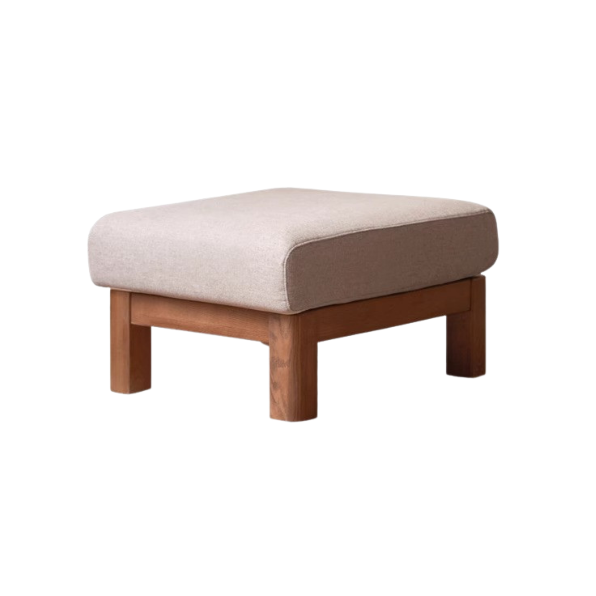 Oak, Ash, Poplar, Black Walnut Solid Wood Footstool Small Fabric Stool For Home