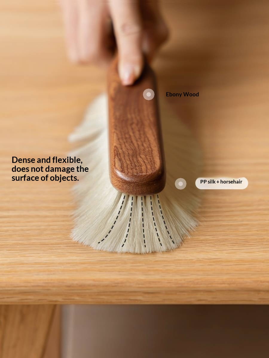 Ebony Solid Wood Long Handle SweepingBrush