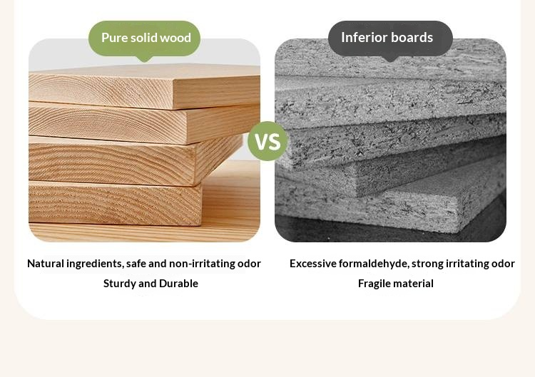 Rubberwood Solid Wood Children's Multifunctional Bunk Bed