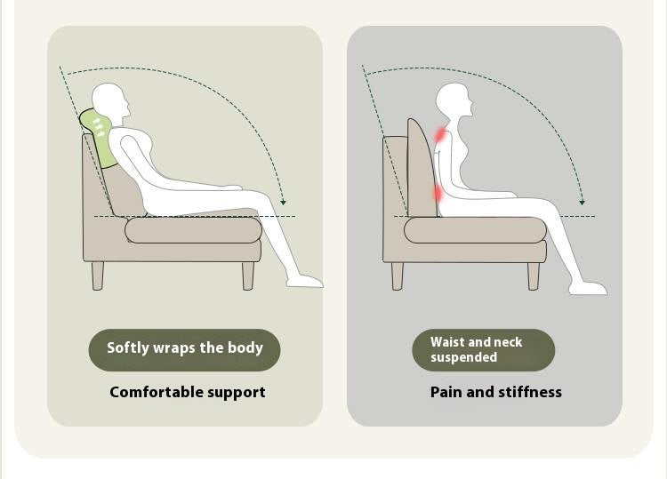 Oak Solid Wood Fabric Sofa, Couch with High Back Cushions, Durable Pet-Friendly Upholstery