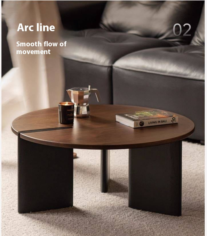 Black Walnut Solid Wood Italian Light Luxury Coffee Table