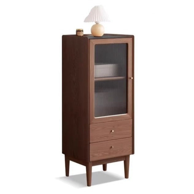 Ash solid wood narrow side cabinet-