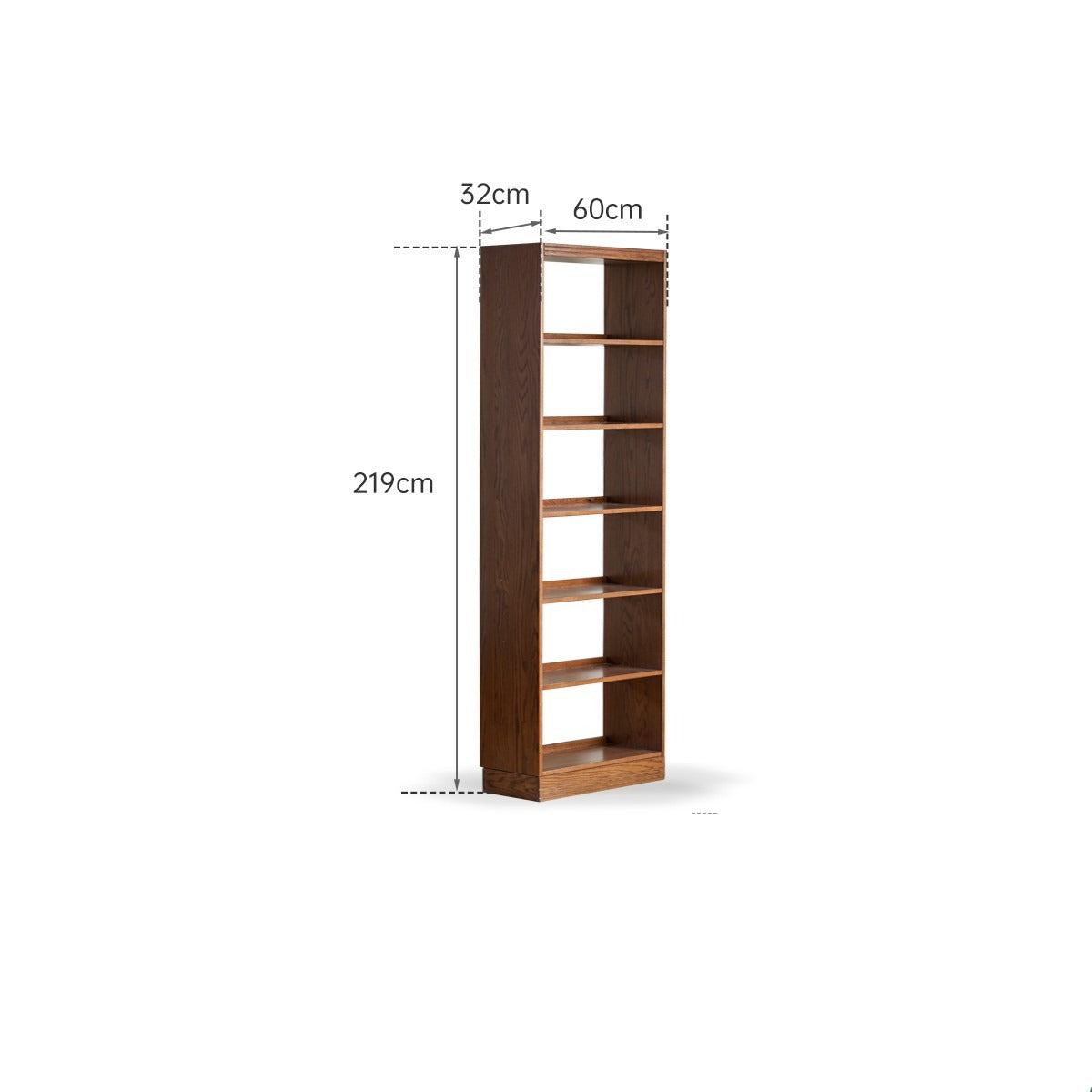 Oak solid wood bookshelf floor rack storage full wall bookcase<