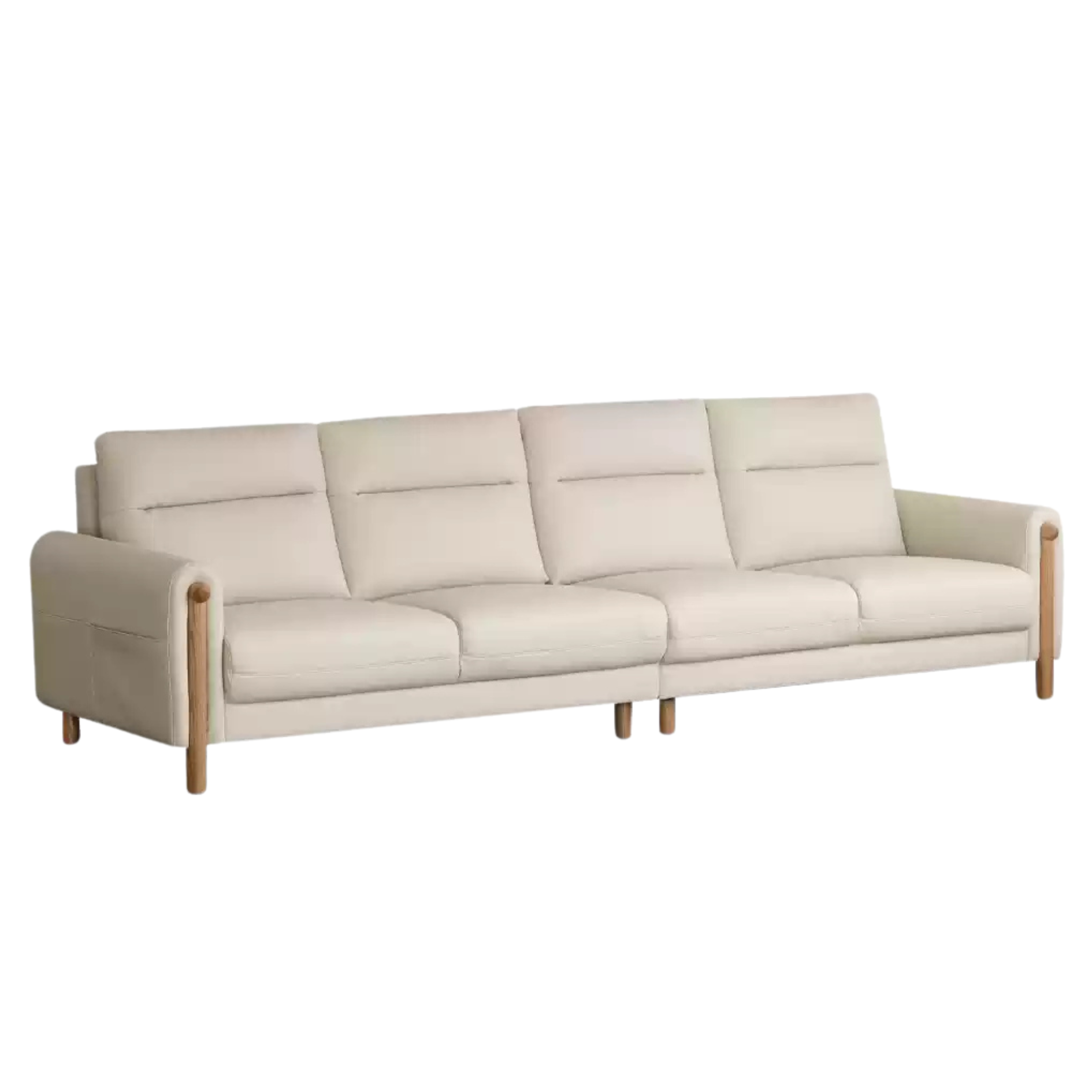 Fabric Straight Sofa Modern Simple