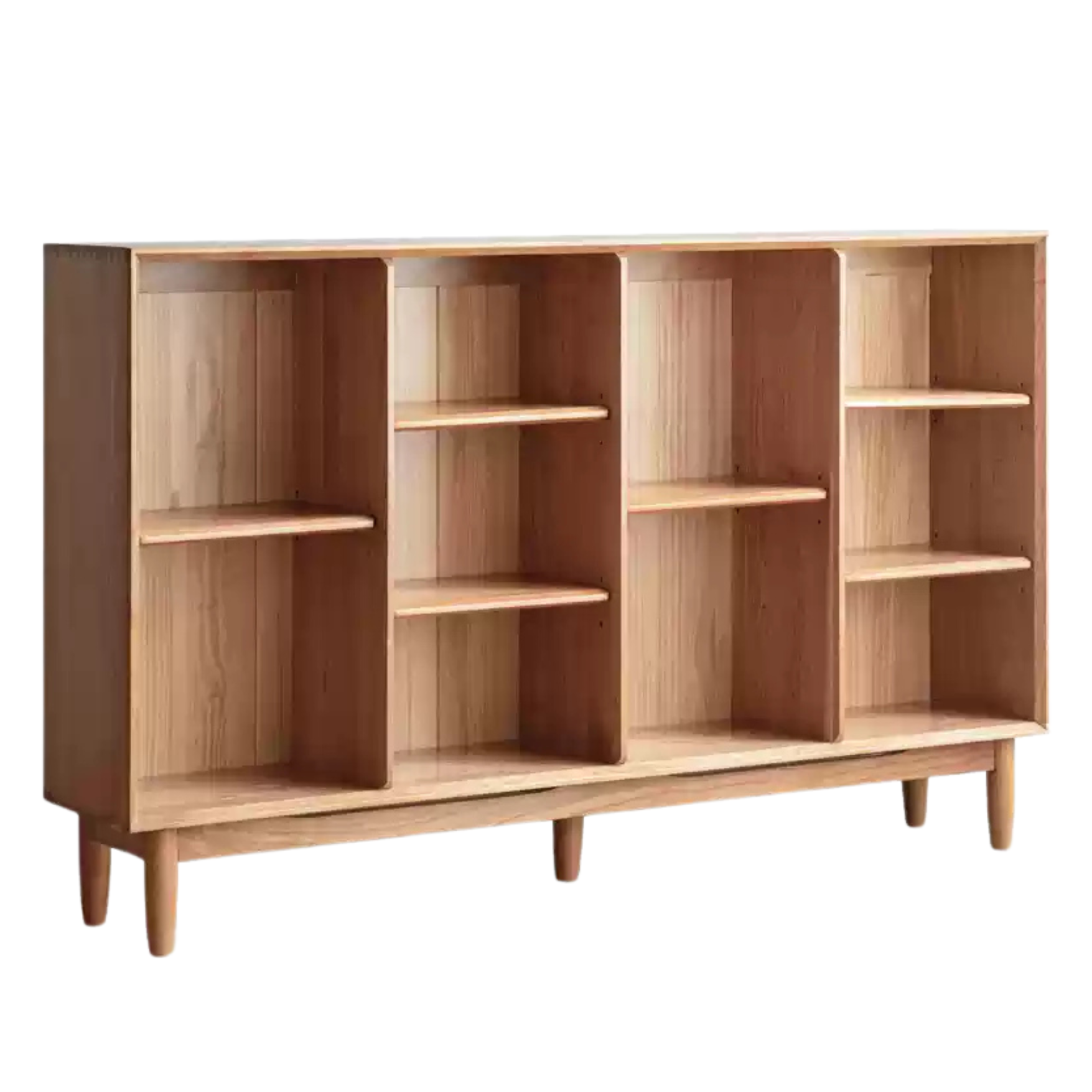 Cherry, Oak solid wood Bookshelf lattice cabinet