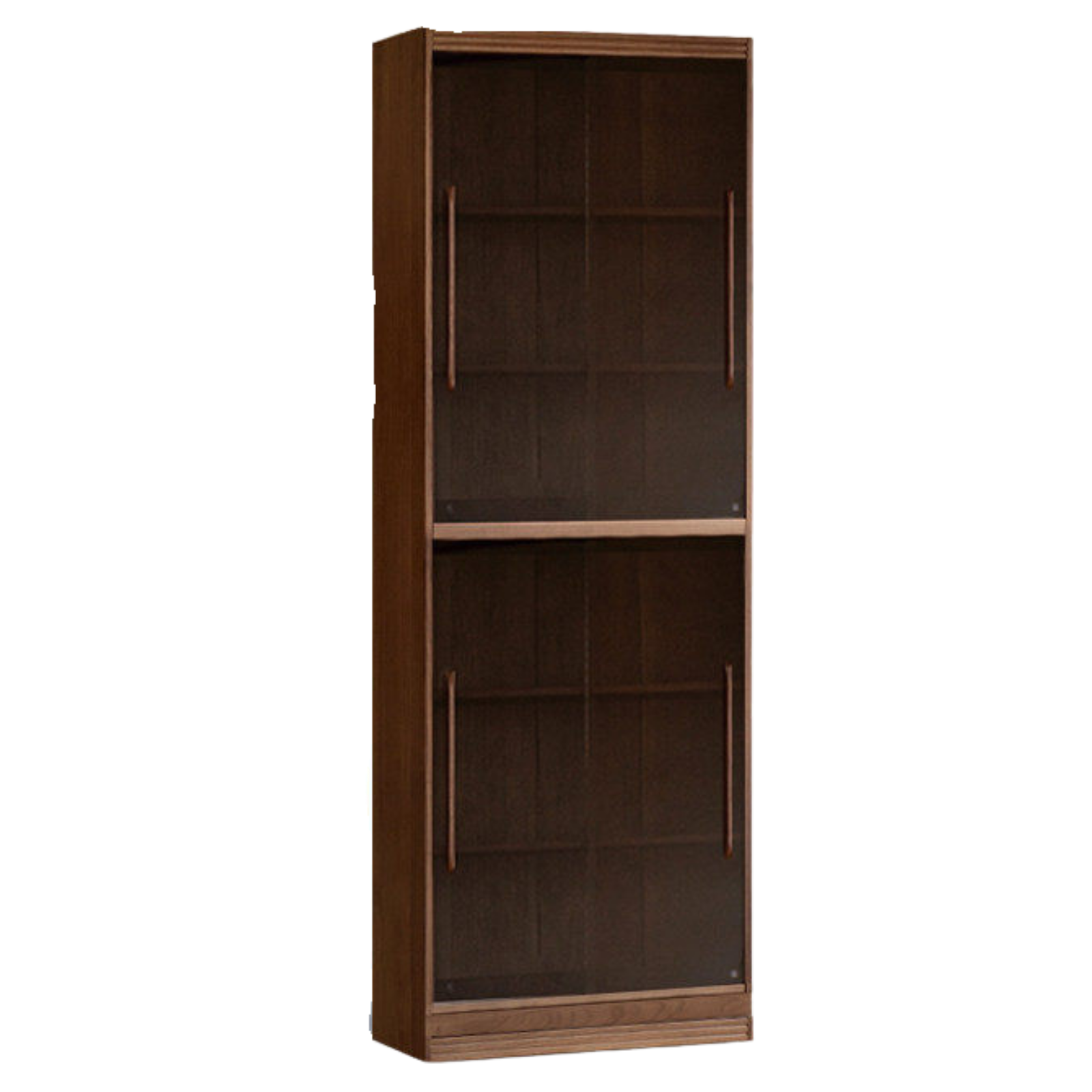 Black Walnut, Sandalwood Solid Wood Light Luxury Combined Bookshelf With Seat