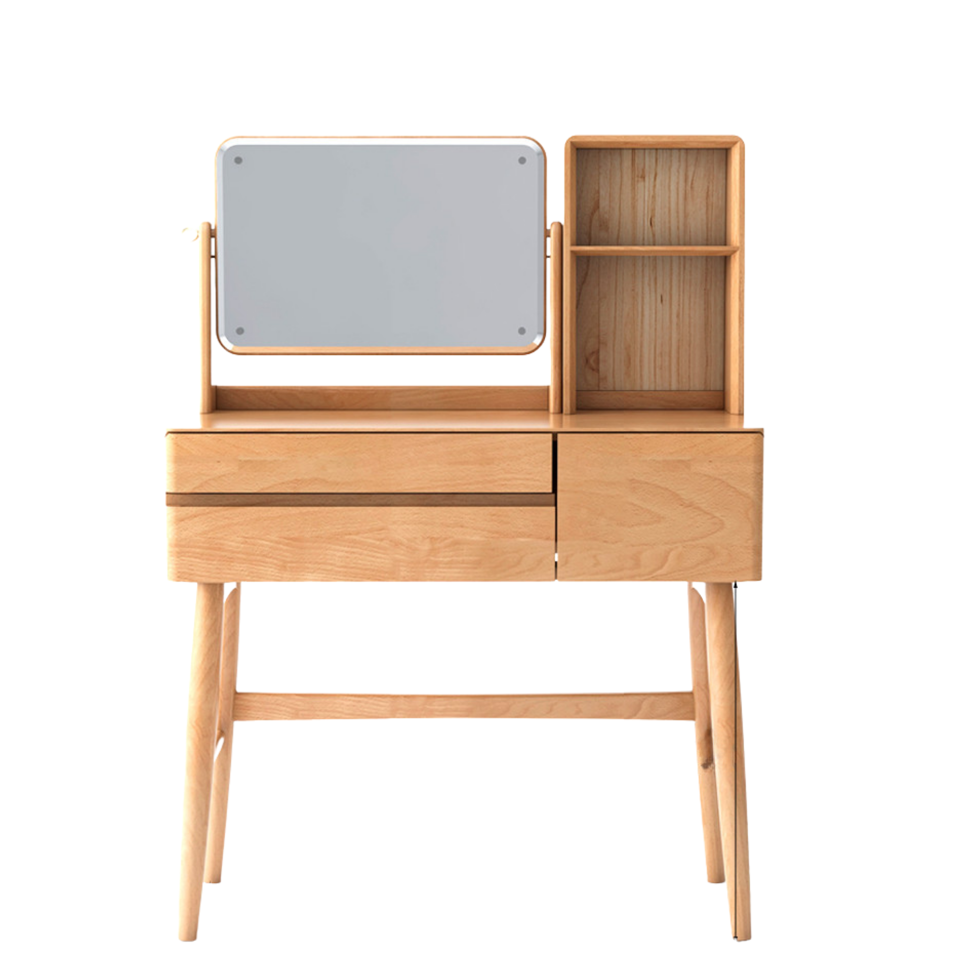 Oak, Beech Solid Wood Nordic Style Dressing Table