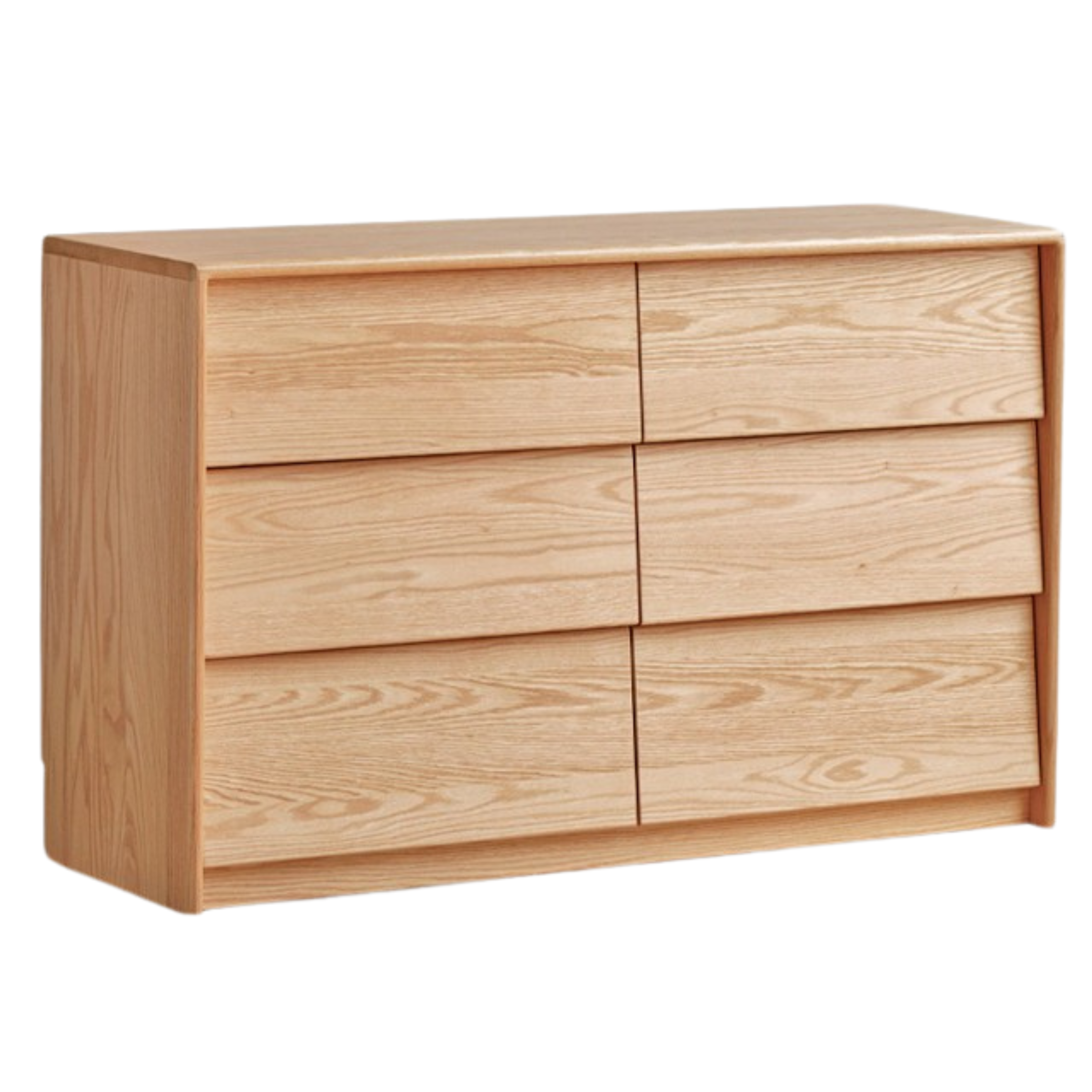 Oak Solid Wood slanted surface chest of drawers