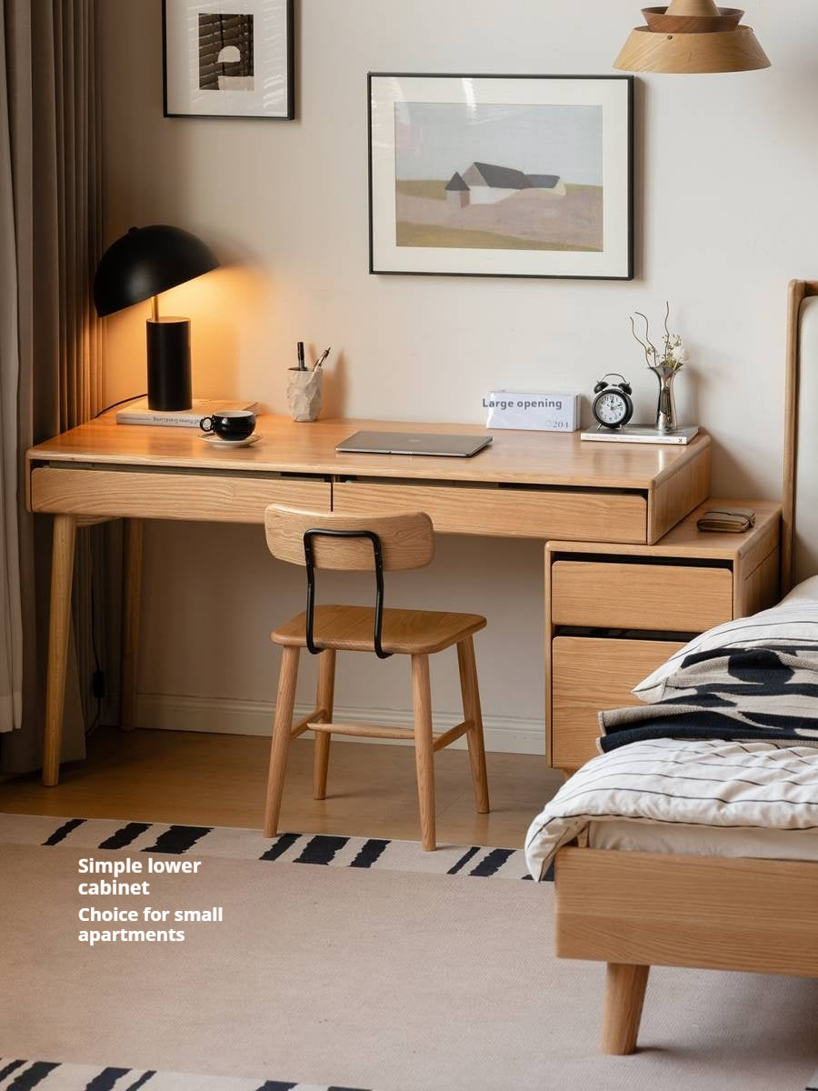 Oak Solid Wood Modern Office Desk