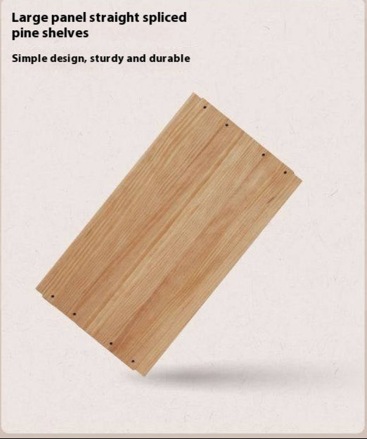 Oak Solid Wood Rattan Door Floor Wardrobe