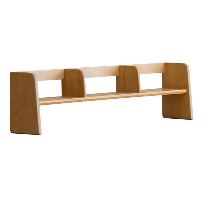 Beech, Oak Solid Wood Nordic Study Bookshelf