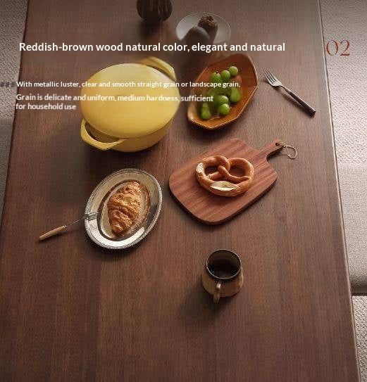 Solid Longan Hardwood Dining Table