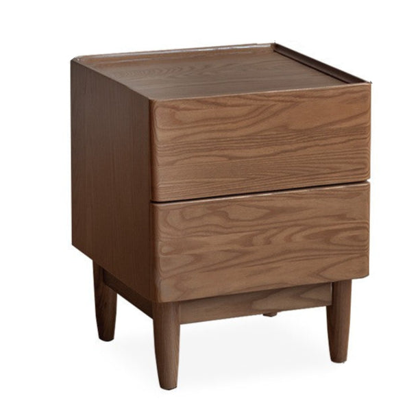 Oak Solid Wood White Wax Small Nightstand