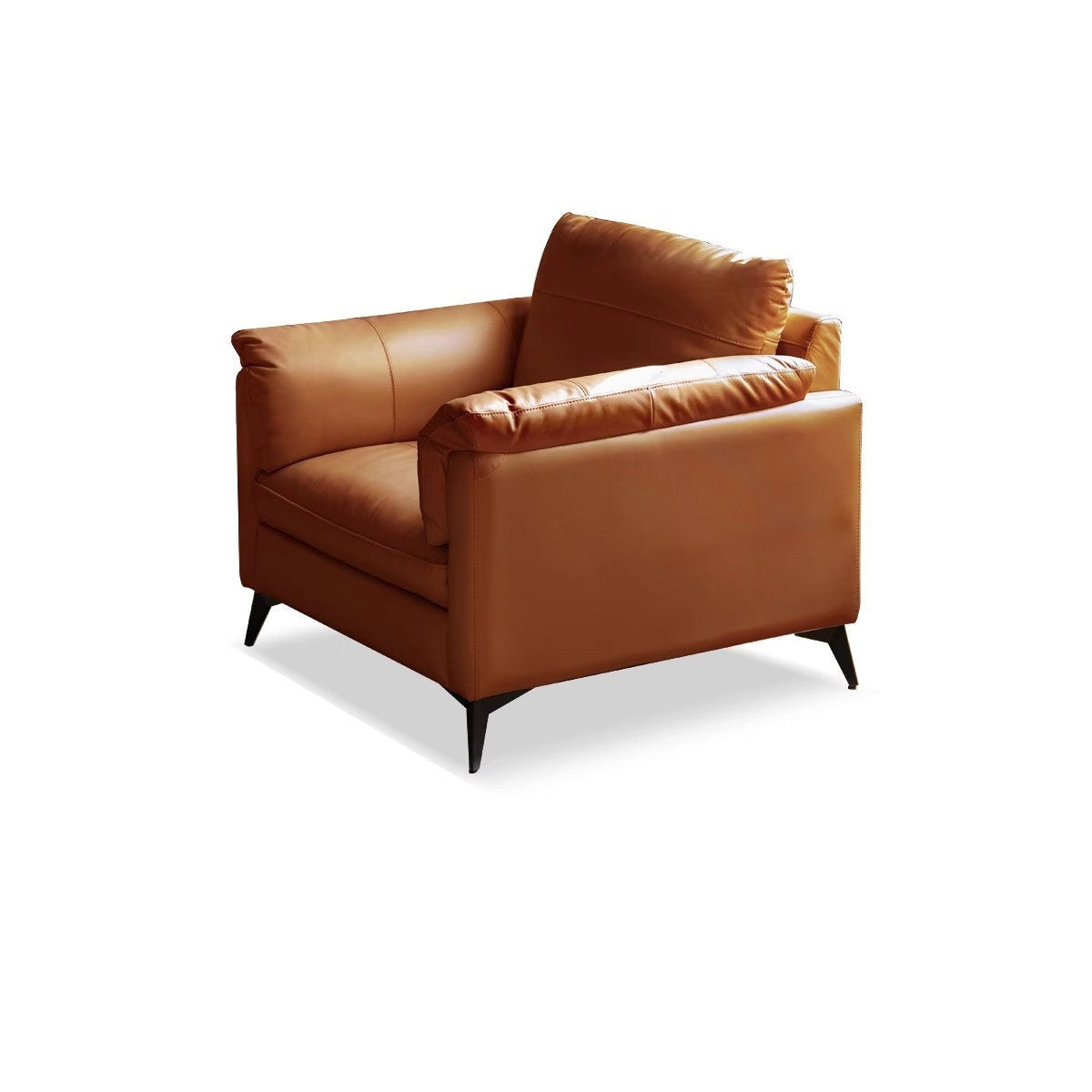 Italian leather sofa first layer cowhide light luxury)