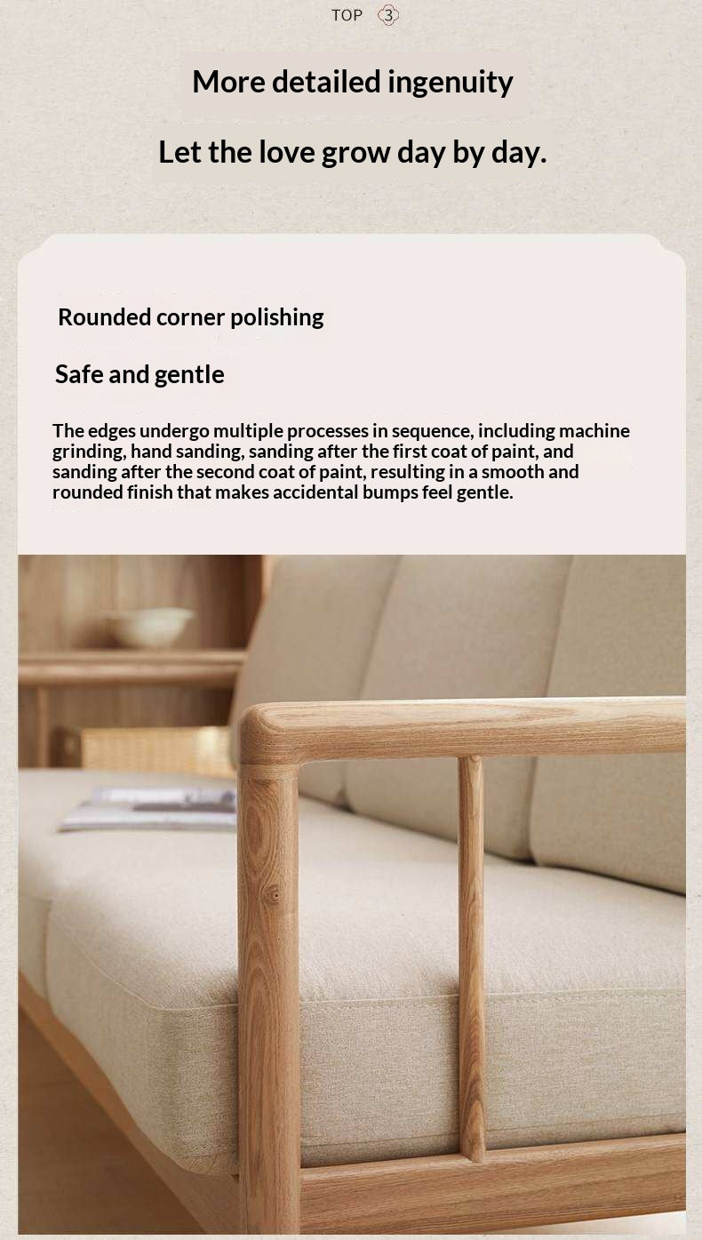 Ash Solid Wood Single Armchair
