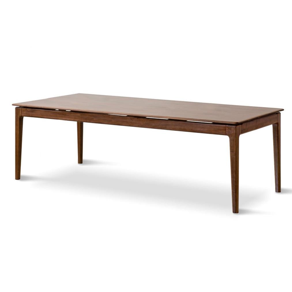 Black walnut solid wood rectangular dining table